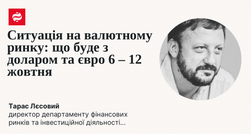 Аналіз валютного ринку: прогноз щодо курсу долара та євро з 6 по 12 жовтня.